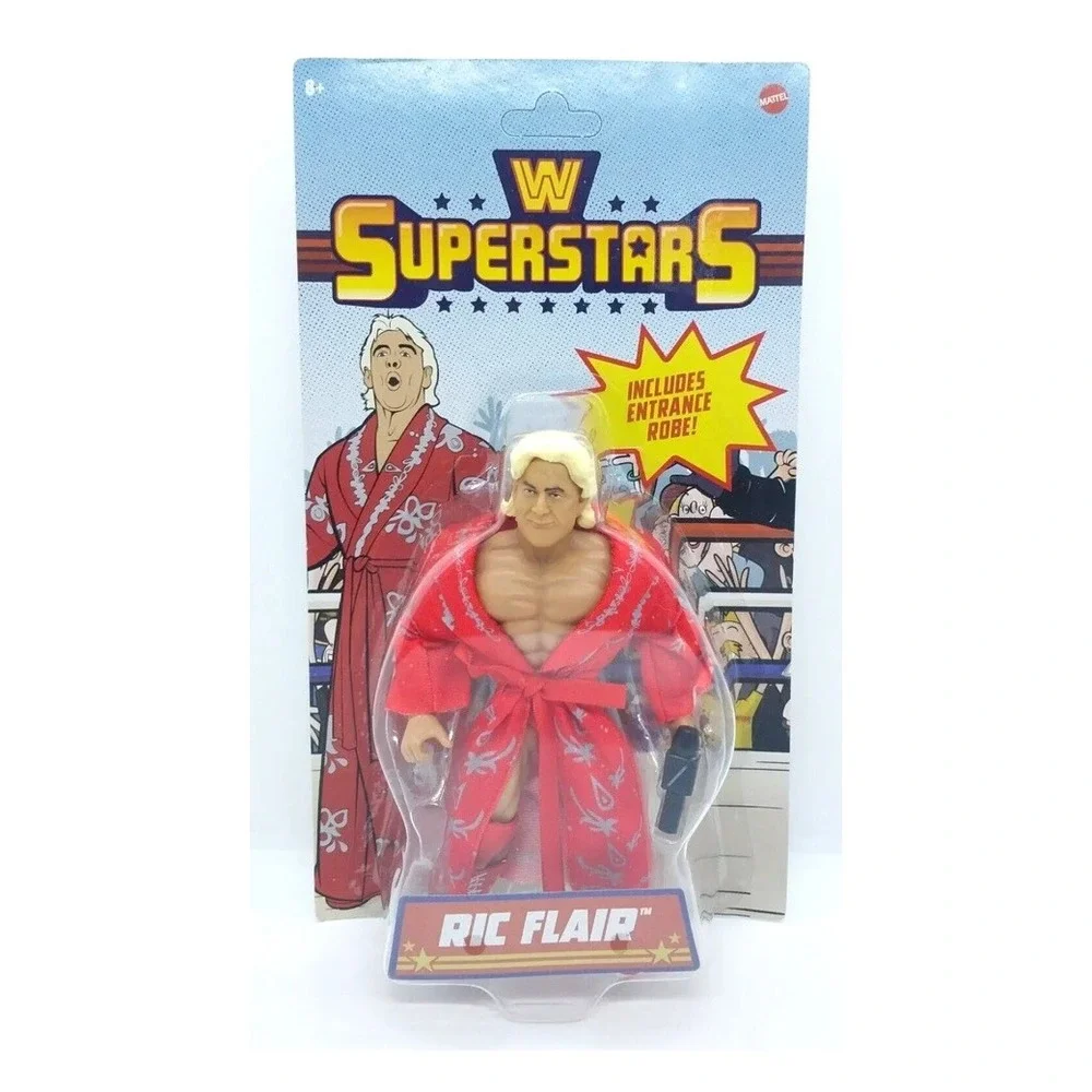 WWE Superstars Ric Flair Retro Action Figure Mattel Series 1 Brand New‎ on Card